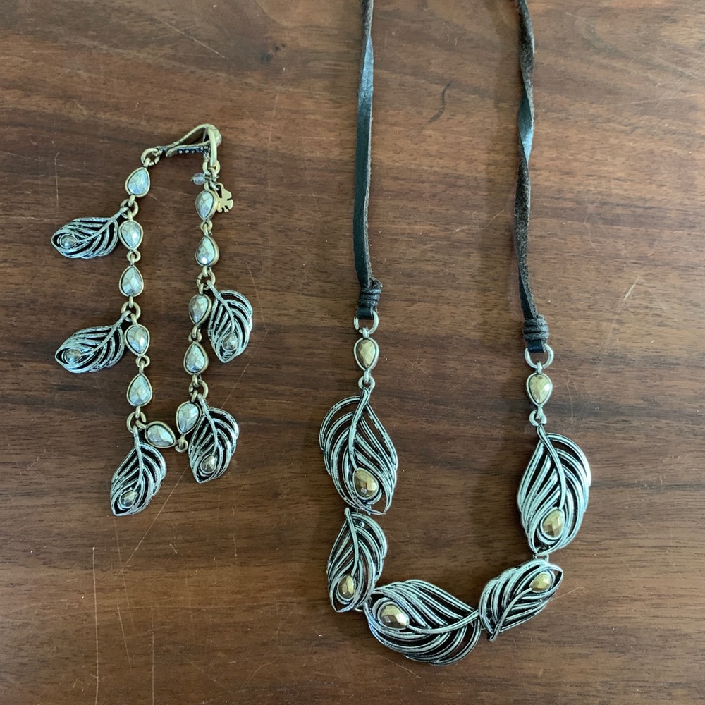 Lucky Brand necklace and bracelet set